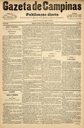 Gazeta de Campinas [jornal], a. 8, n. 1074. Campinas-SP, 04 jul. 1877.