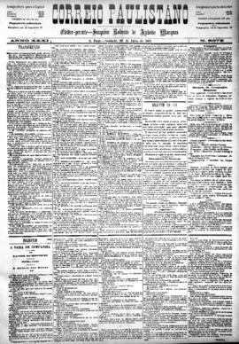 Correio paulistano [jornal], [s/n]. São Paulo-SP, 19 jul. 1884.