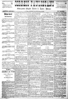 Correio paulistano [jornal], [s/n]. São Paulo-SP, 09 nov. 1884.