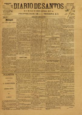 Diario de Santos [jornal], a. 12, n. 123. Santos-SP, 31 mai. 1881.
