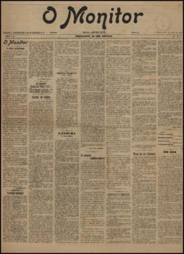 O Monitor [jornal], a. 1, n. 1. São Paulo-SP, 15 abr. 1903.
