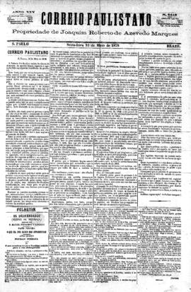 Correio paulistano [jornal], [s/n]. São Paulo-SP, 10 mai. 1878.
