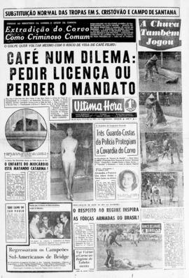 Última Hora [jornal]. Rio de Janeiro-RJ, 21 nov. 1955 [ed. vespertina].