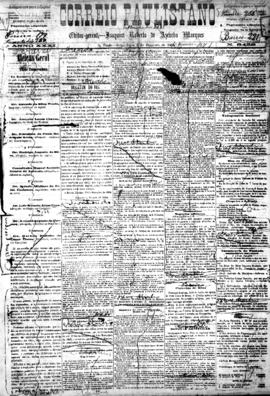 Correio paulistano [jornal], [s/n]. São Paulo-SP, 03 out. 1884.