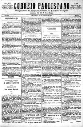 Correio paulistano [jornal], [s/n]. São Paulo-SP, 26 out. 1880.