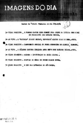 TV Tupi [emissora]. Revista Feminina [programa]. Roteiro [televisivo], 06 set. 1961.