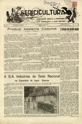 Sericicultura [jornal], a. 5, n. 37. Campinas-SP, ago. 1933.