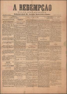 A Redempção [jornal], a. 2, n. 131. São Paulo-SP, 19 abr. 1888.