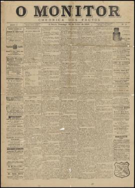 O Monitor [jornal], a. 1, n. 9. São Paulo-SP, 25 jul. 1886.