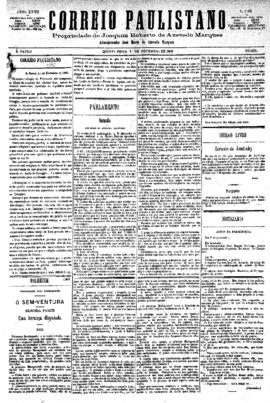 Correio paulistano [jornal], [s/n]. São Paulo-SP, 11 nov. 1880.