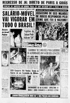 Última Hora [jornal]. Rio de Janeiro-RJ, 10 abr. 1961 [ed. extra, 1].