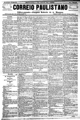 Correio paulistano [jornal], [s/n]. São Paulo-SP, 01 abr. 1883.