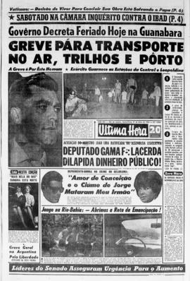 Última Hora [jornal]. Rio de Janeiro-RJ, 31 mai. 1963 [ed. vespertina].