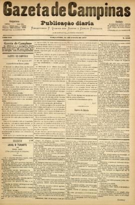 Gazeta de Campinas [jornal], a. 8, n. 1109. Campinas-SP, 21 ago. 1877.
