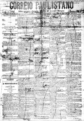 Correio paulistano [jornal], [s/n]. São Paulo-SP, 19 nov. 1886.