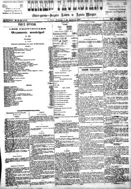 Correio paulistano [jornal], [s/n]. São Paulo-SP, 01 ago. 1886.