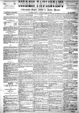 Correio paulistano [jornal], [s/n]. São Paulo-SP, 20 set. 1884.