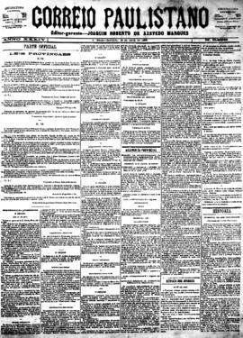 Correio paulistano [jornal], [s/n]. São Paulo-SP, 28 abr. 1888.