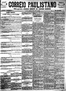 Correio paulistano [jornal], [s/n]. São Paulo-SP, 21 abr. 1888.