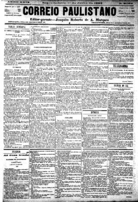 Correio paulistano [jornal], [s/n]. São Paulo-SP, 11 jun. 1883.