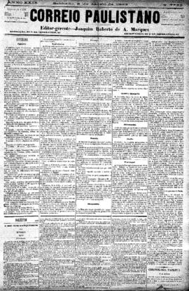 Correio paulistano [jornal], [s/n]. São Paulo-SP, 05 ago. 1882.