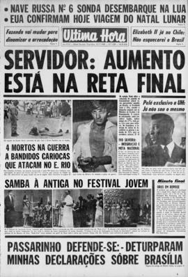 Última Hora [jornal]. Rio de Janeiro-RJ, 12 nov. 1968 [ed. matutina].