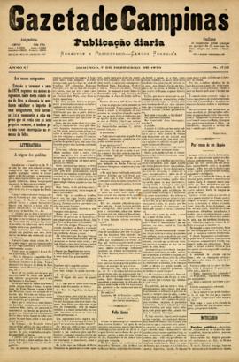 Gazeta de Campinas [jornal], a. 10, n. 1793. Campinas-SP, 07 dez. 1879.