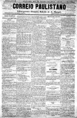 Correio paulistano [jornal], [s/n]. São Paulo-SP, 20 ago. 1882.