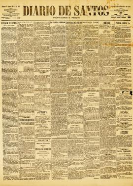 Diario de Santos [jornal], a. 12, n. 267. Santos-SP, 14 set. 1894.