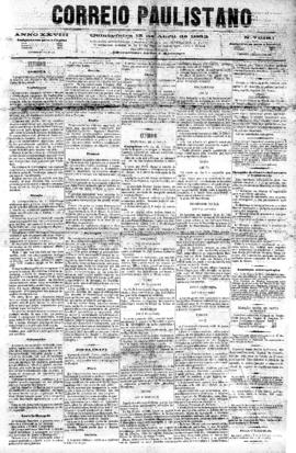 Correio paulistano [jornal], [s/n]. São Paulo-SP, 13 abr. 1882.