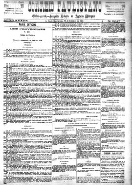 Correio paulistano [jornal], [s/n]. São Paulo-SP, 15 set. 1886.