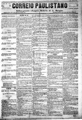 Correio paulistano [jornal], [s/n]. São Paulo-SP, 18 nov. 1883.