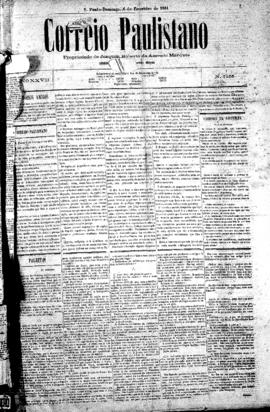 Correio paulistano [jornal], [s/n]. São Paulo-SP, 06 fev. 1881.