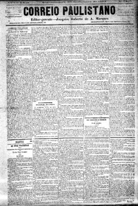 Correio paulistano [jornal], [s/n]. São Paulo-SP, 23 out. 1882.