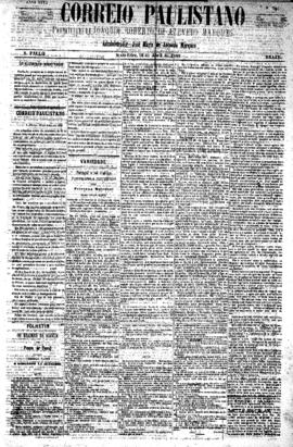 Correio paulistano [jornal], [s/n]. São Paulo-SP, 16 abr. 1880.