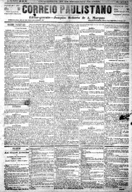 Correio paulistano [jornal], [s/n]. São Paulo-SP, 27 set. 1883.