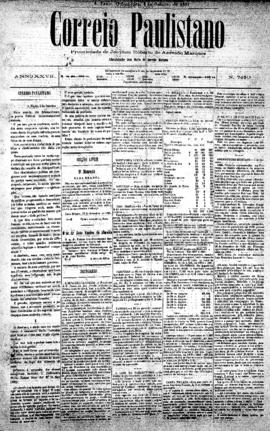 Correio paulistano [jornal], [s/n]. São Paulo-SP, 06 out. 1881.