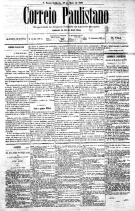 Correio paulistano [jornal], [s/n]. São Paulo-SP, 28 mai. 1881.