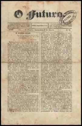 Futuro, O (1846-1848) [jornal], n. 2. São Paulo-SP, 07 ago. 1846.