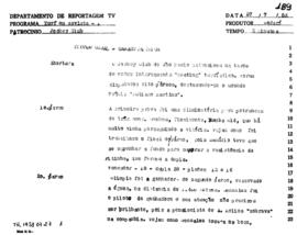 TV Tupi [emissora]. Turf em Revista [programa]. Roteiro [televisivo], 27 jul. 1953.