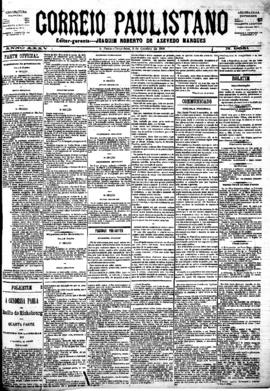 Correio paulistano [jornal], [s/n]. São Paulo-SP, 09 out. 1888.