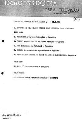 TV Tupi [emissora]. Diário de São Paulo na T.V. [programa]. Roteiro [televisivo], 24 mai. 1958.