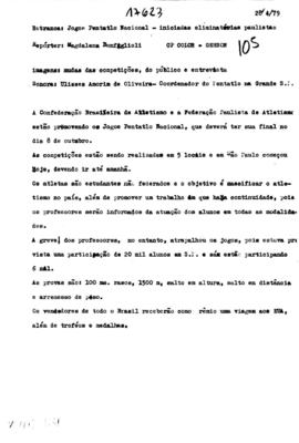 TV Tupi [emissora]. Dossiê subsidiário [programa não identificado], 28 abr. 1979.
