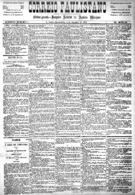 Correio paulistano [jornal], [s/n]. São Paulo-SP, 04 set. 1884.