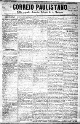 Correio paulistano [jornal], [s/n]. São Paulo-SP, 22 out. 1882.