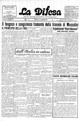 La Difesa [jornal], a. 6, n. 333. São Paulo-SP, 30 nov. 1930.