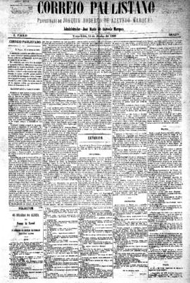 Correio paulistano [jornal], [s/n]. São Paulo-SP, 15 jun. 1880.
