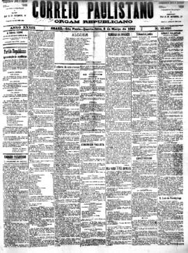 Correio paulistano [jornal], [s/n]. São Paulo-SP, 08 mar. 1893.