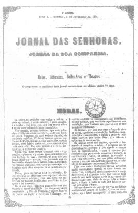 O Jornal das senhoras [jornal], a. 3, t. 5, [s/n]. Rio de Janeiro-RJ, 05 fev. 1854.