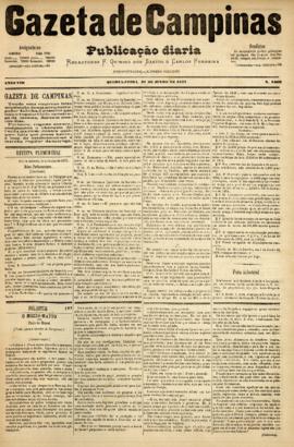 Gazeta de Campinas [jornal], a. 8, n. 1069. Campinas-SP, 27 jun. 1877.